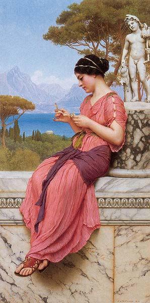 John William Godward Le Billet Doux (The Love Letter) china oil painting image